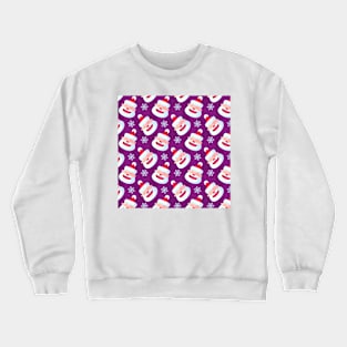 Purple Christmas Pattern Crewneck Sweatshirt